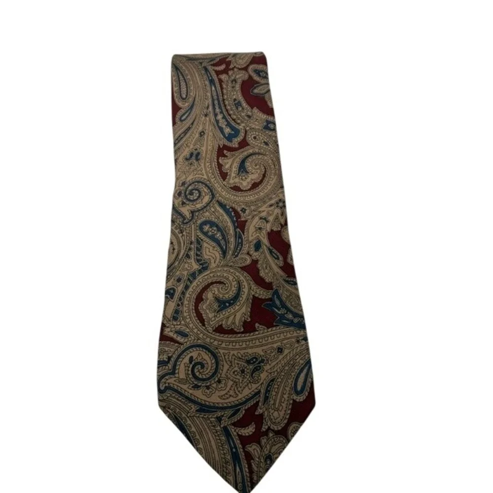 Ferrell Reed Paisley Tie - 100% Silk, USA, Hand Made
